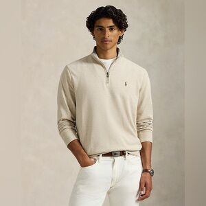 POLO Ralph Lauren Cream Quarter-Zip Pullover